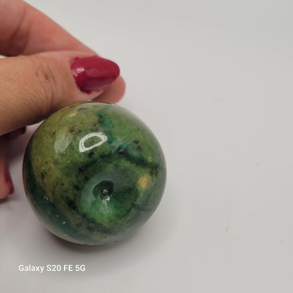 Vintage Small Marble Alabaster Decorative Fruit - Apple and Pear - Picture 7 of 16